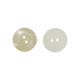 Plastic Buttons Hole Round Sewing Buttons - Ivory (20mm) - (Pack of 10)